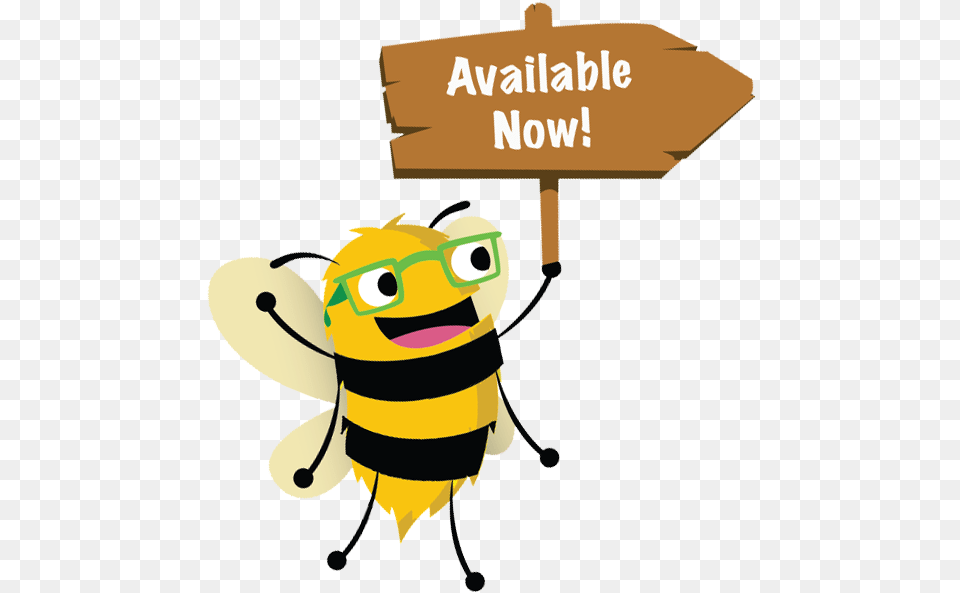 Available Bee Cartoon, Animal, Invertebrate, Insect, Honey Bee Png Image