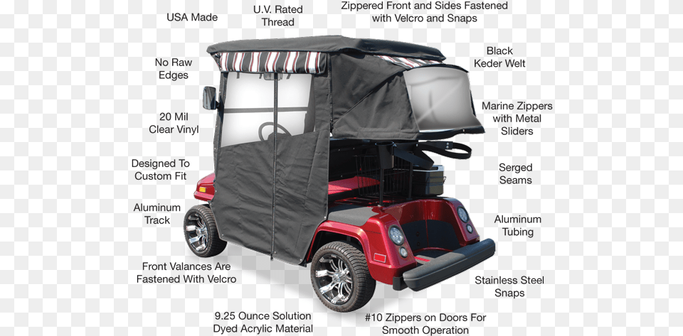 Available Fabric Options Golf Cart, Transportation, Vehicle, Car, Golf Cart Free Png