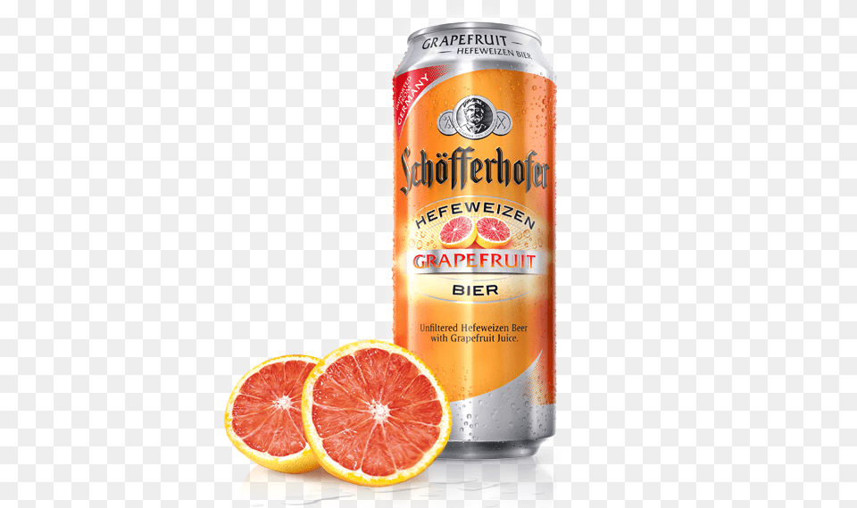 Available In A Can Schofferhofer Grapefruit, Food, Produce, Plant, Citrus Fruit Png