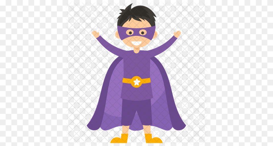 Available In Svg Eps Ai Icon Cartoon Kid Superheroes, Cape, Clothing, Fashion, Baby Png