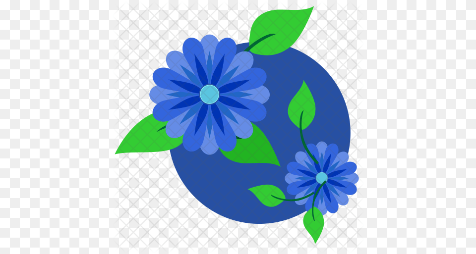 Available In Svg Eps Ai Icon Fonts Blue Flower Icon Transparent, Anemone, Art, Daisy, Graphics Free Png Download
