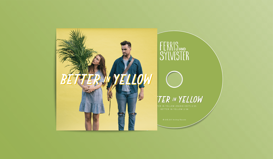 Available On Itunes And Spotify Ferris Amp Sylvester Better In Yellow, Advertisement, Poster, Adult, Person Free Png Download