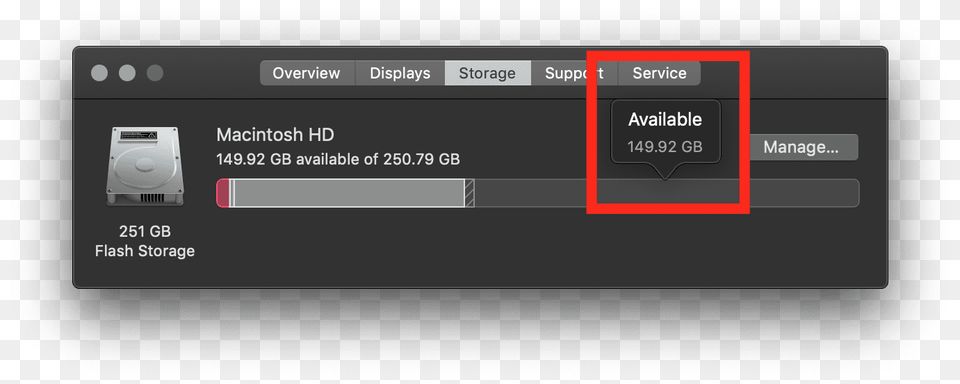Available Space Macos, Text Png
