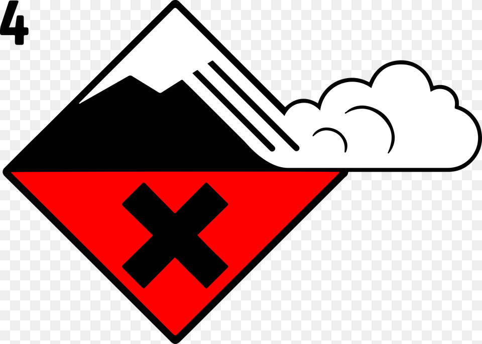 Avalanche High Danger Level, Symbol, First Aid Free Transparent Png