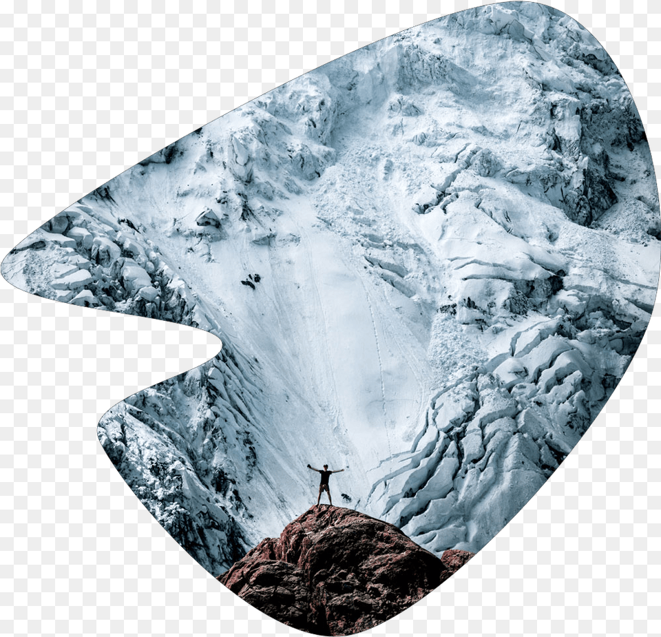 Avalanche Photography, Glacier, Ice, Mountain, Nature Free Png Download