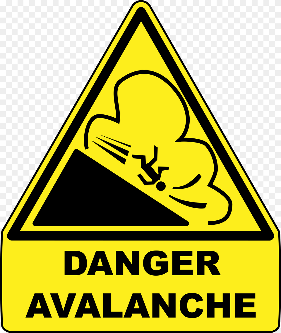 Avalanche Warning Sign, Symbol, Road Sign, Dynamite, Weapon Free Png Download