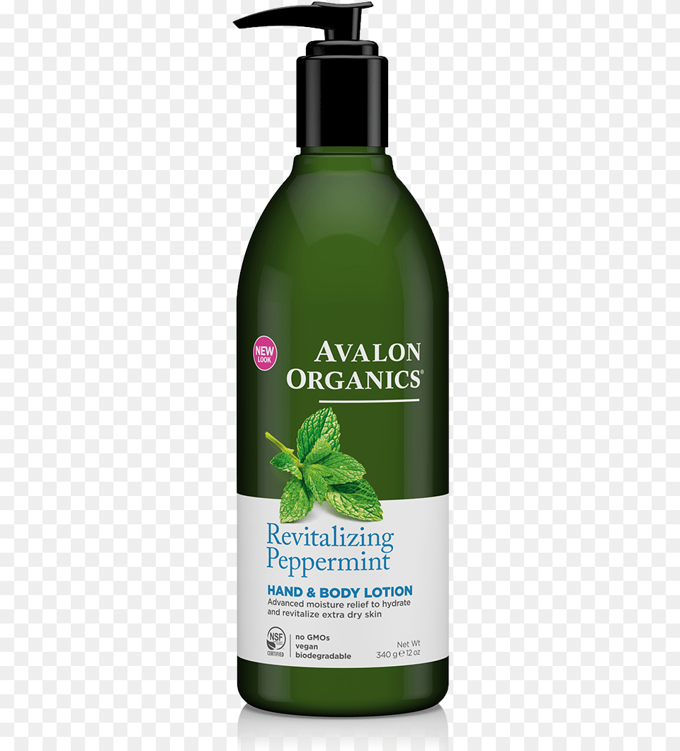 Avalon Hand Amp Body Lotion Aloe Unscented Hand Amp Body Lotion, Bottle, Herbal, Herbs, Mint Free Transparent Png