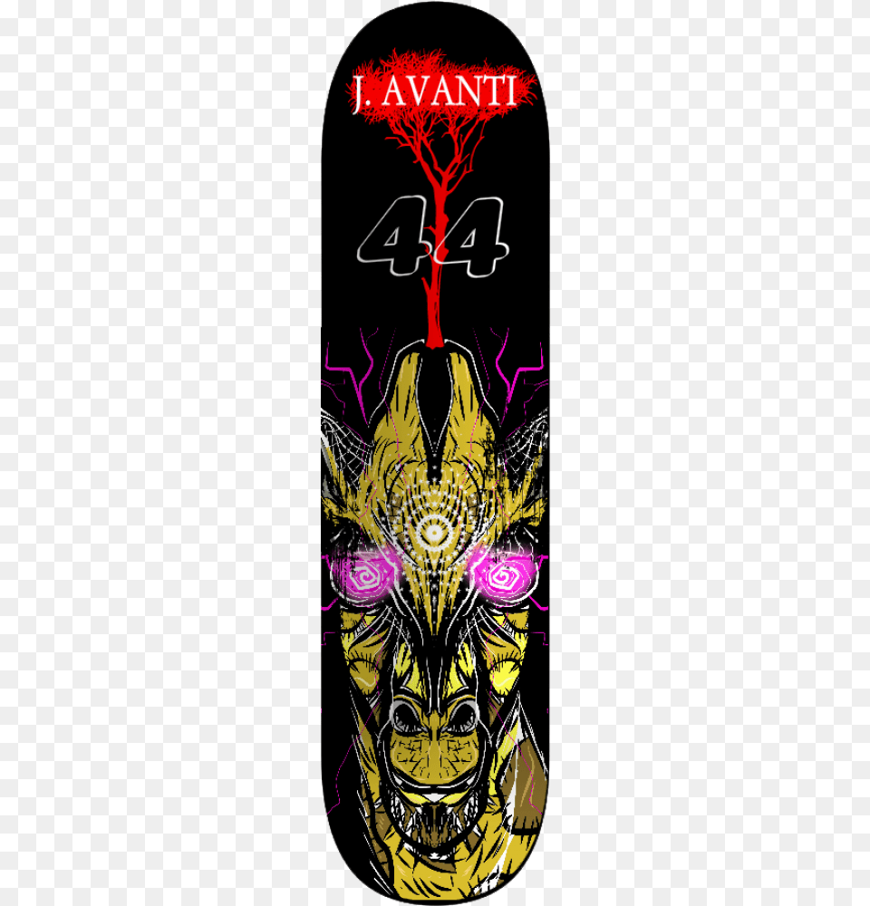 Avanti Crazy Eyes Skateboard Deck, Emblem, Symbol, Book, Publication Free Png Download