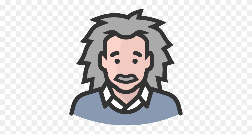 Avatar Albert Einstein Hair Albert Avatar Icon And Vector, Face, Head, Person, Photography Free Transparent Png