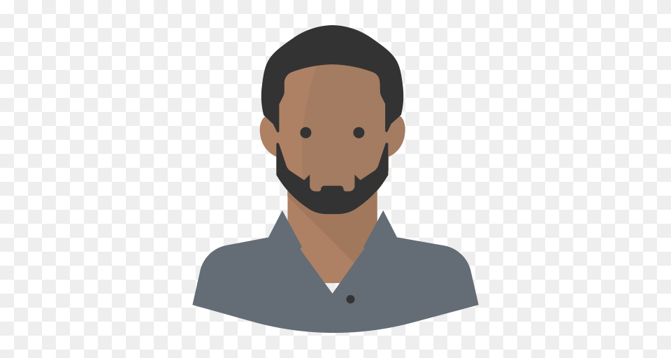 Avatar Black Man Beard Glasses Black Man Icon With And Vector, Portrait, Photography, Face, Head Png Image