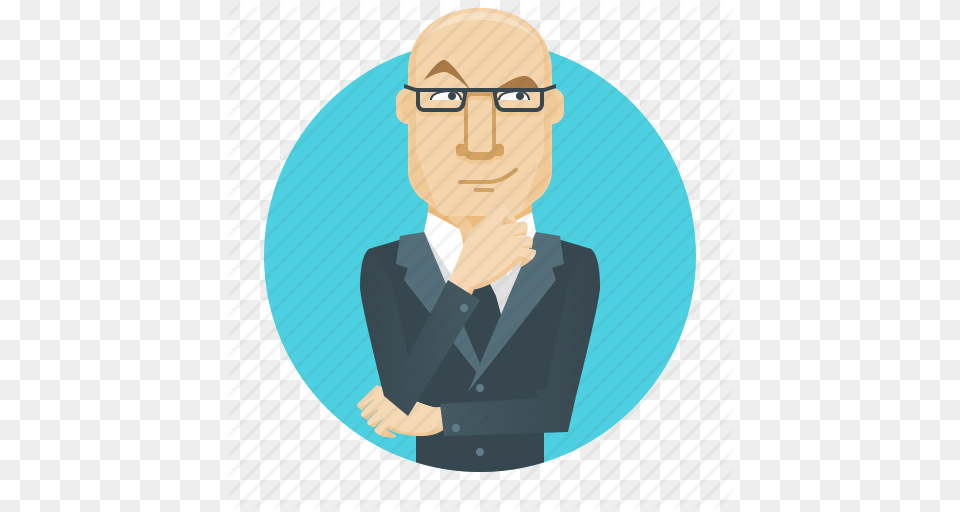 Avatar Business Businessman Emotion Think Thinker Thinking Icon, Accessories, Suit, Jacket, Tie Free Transparent Png