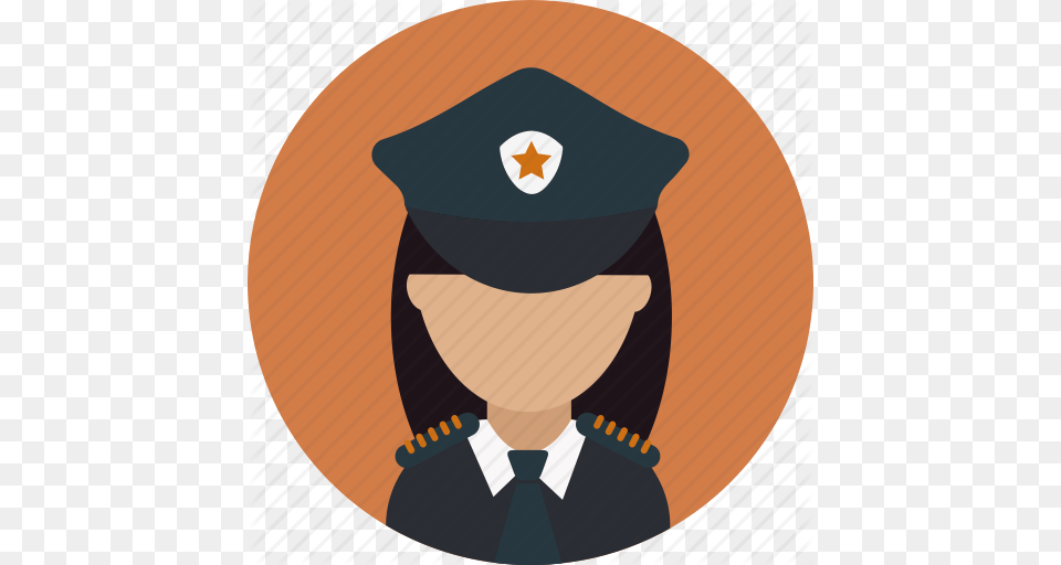 Avatar Captain Crime Female Officer Person Police Icon, People Free Transparent Png