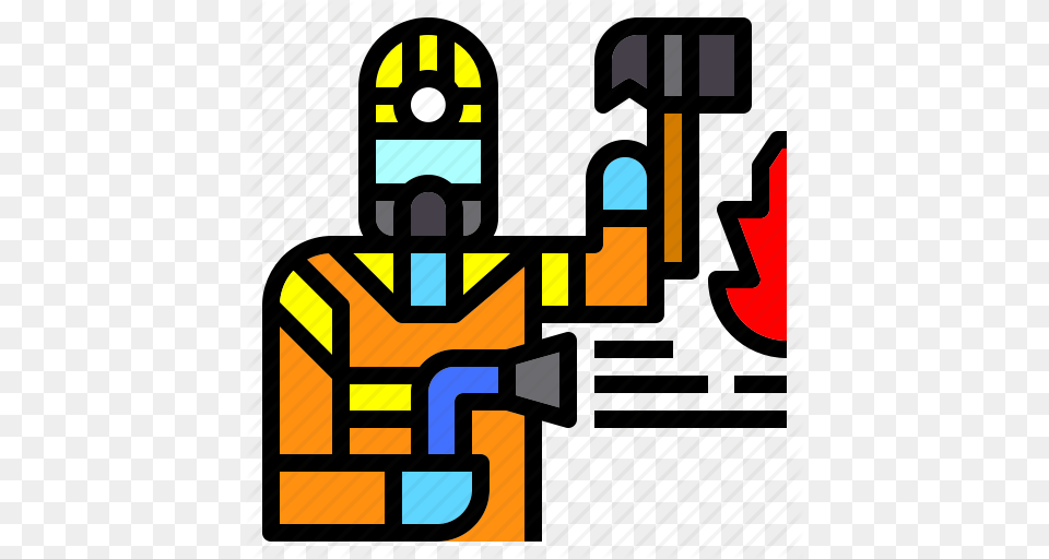 Avatar Career Firefighter Fireman Job Occupation People Icon, Art, Graphics, Scoreboard Free Png