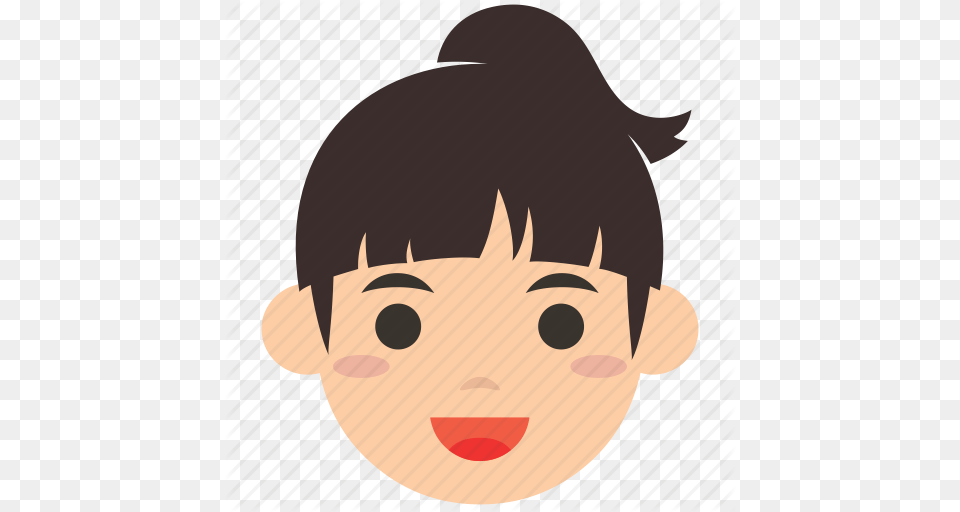 Avatar Character Person Ponytail Profile User Woman Icon, Face, Head, Photography, Portrait Free Transparent Png