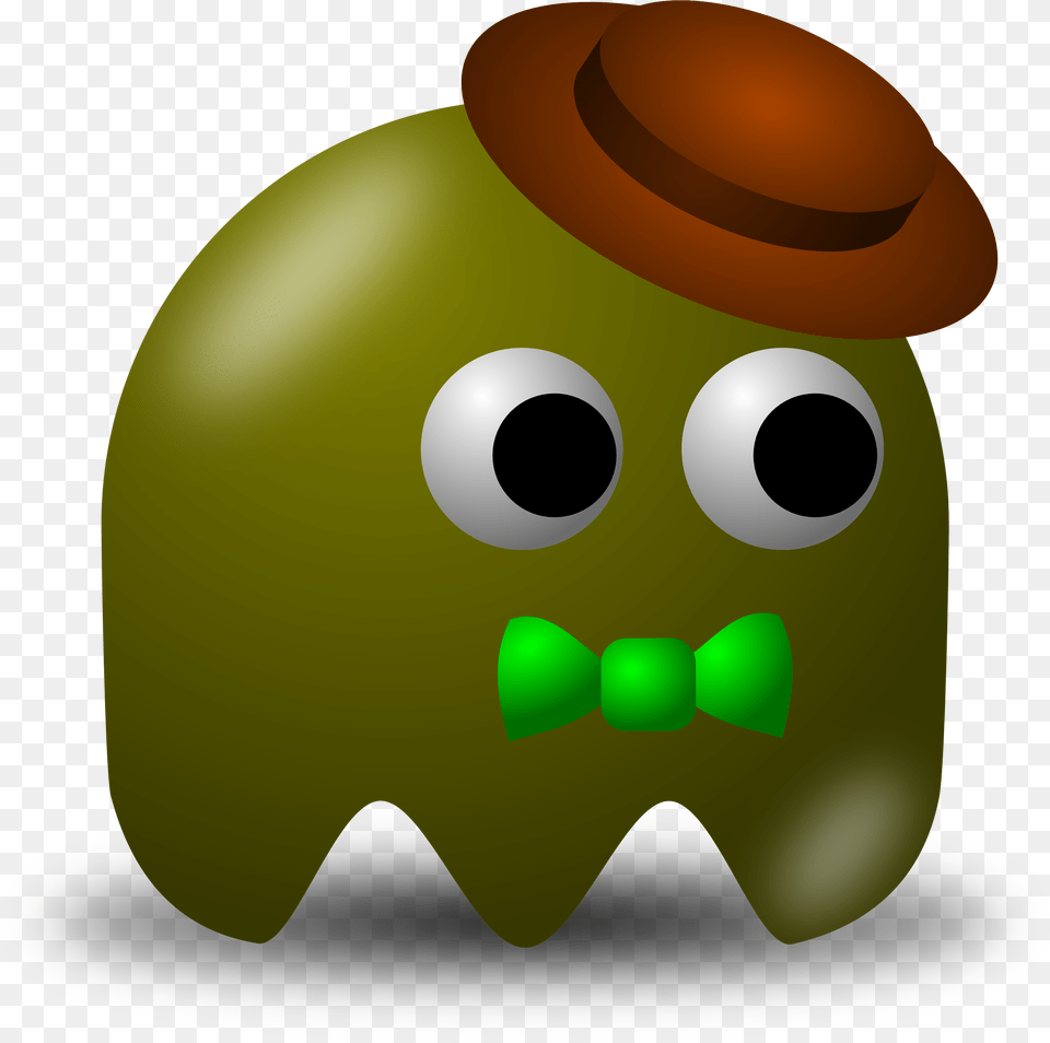 Avatar Character Wearing Classy Brown Hat Brown Pac Man Ghost, Food, Sweets, Astronomy, Moon Png Image