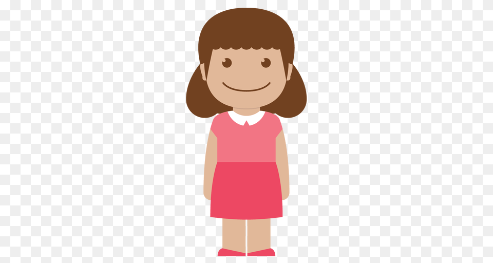 Avatar Child Female Girl Kid Person Pink Icon, Baby, Face, Head, Doll Free Png Download