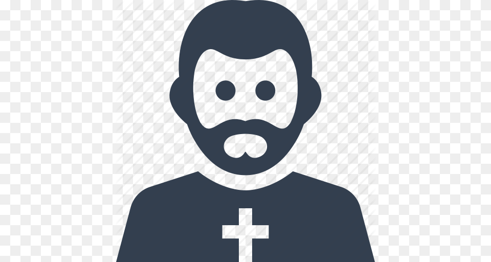 Avatar Church Cross Funeral Man Person Priest User Icon, Accessories, Portrait, Photography, Head Free Transparent Png