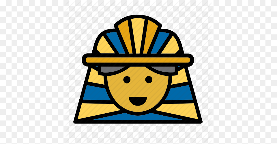 Avatar Egypt Egyptian Face People Person Pharaoh Icon, Helmet, Clothing, Hardhat, Head Png