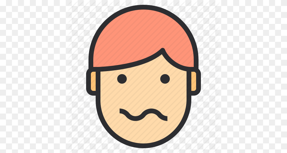 Avatar Emotion Face Profile Scared Icon, Head, Person, Helmet, Mustache Png