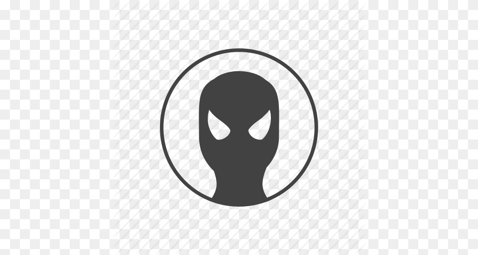 Avatar Face Man Mask Round Spider Spiderman Icon, Photography, Person, Head, Accessories Free Png Download