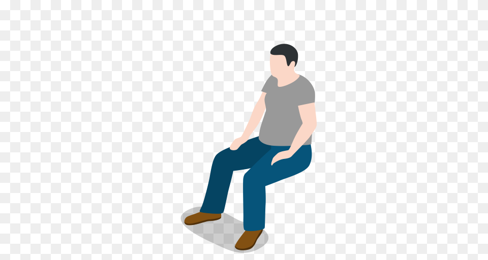 Avatar Human Male Man People Person Sitting User Icon, Clothing, Pants, Adult, Jeans Free Transparent Png