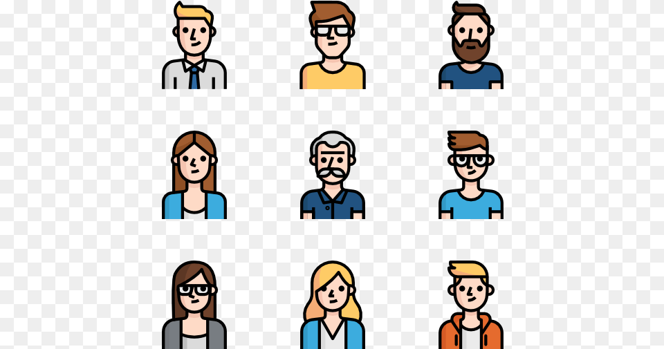 Avatar Icons, Woman, Male, Person, Publication Free Transparent Png