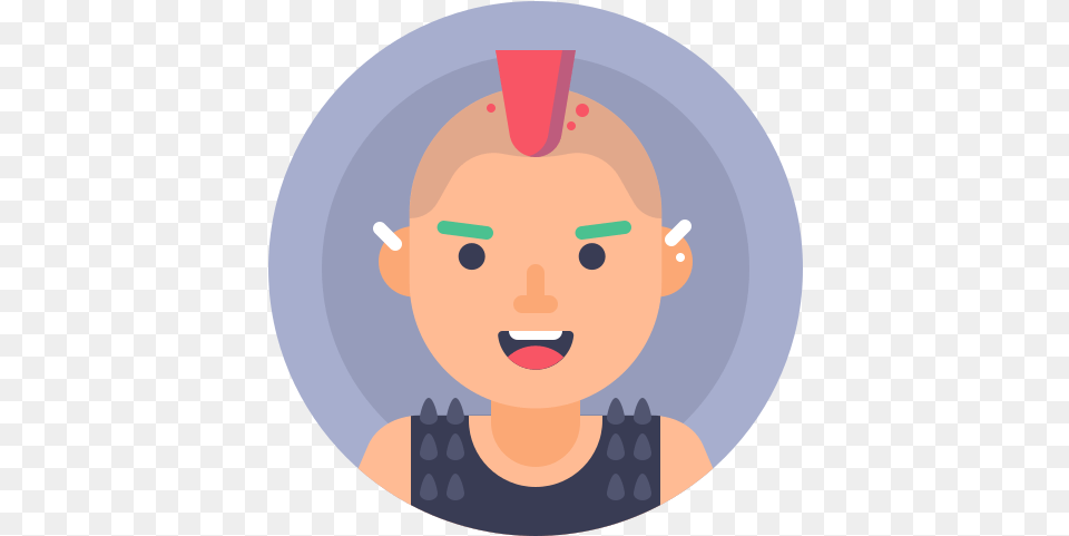 Avatar Man Person Punk Free Icon Of Illustration, Portrait, Photography, Head, Face Png