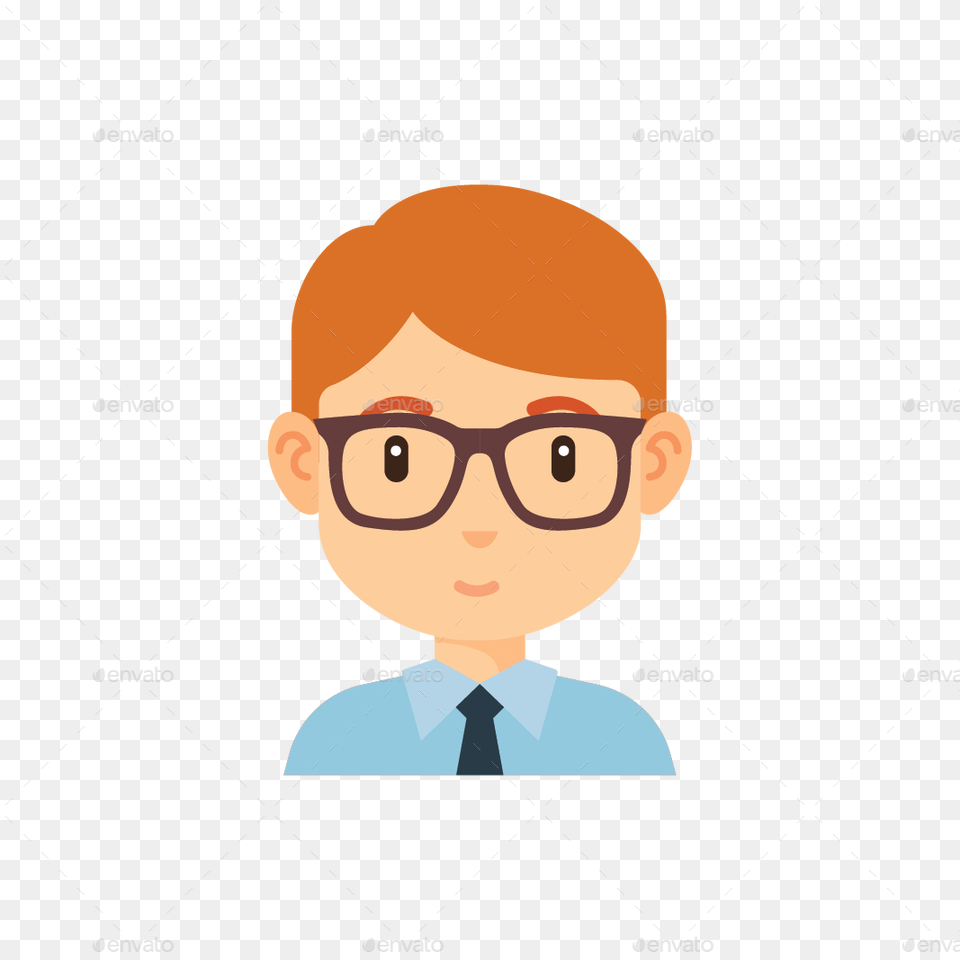 Avatar People Icon, Accessories, Tie, Glasses, Formal Wear Free Transparent Png
