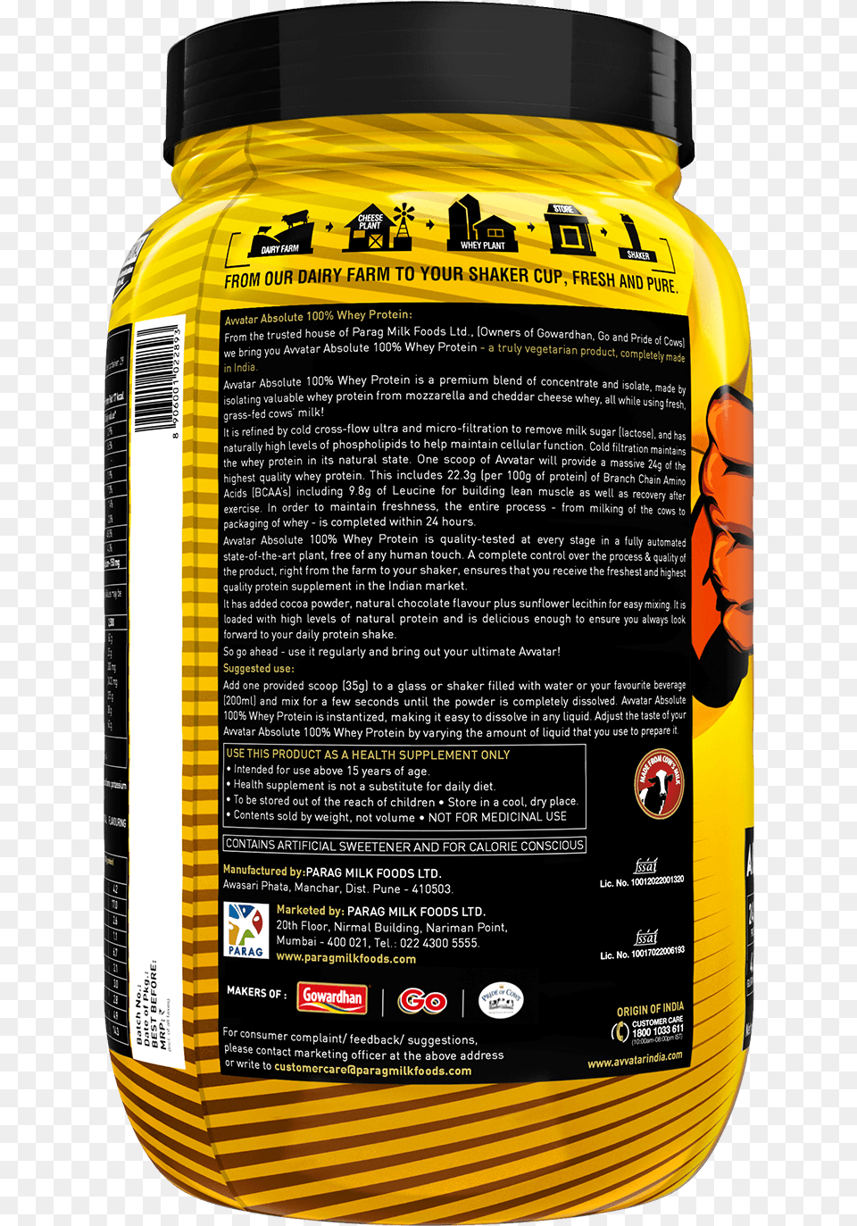 Avatar Whey Protein, Jar, Food, Mustard, Can Png Image