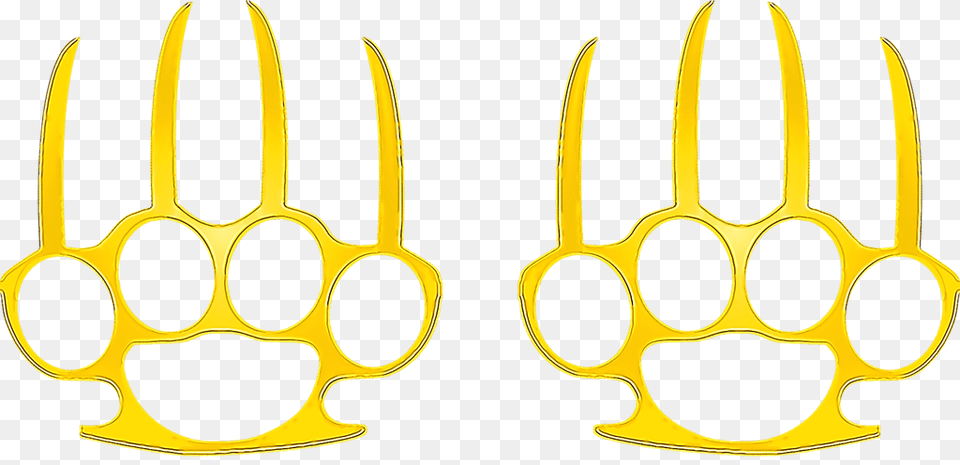 Avenger S Brass Cat Claw Brass Knuckles, Bow, Weapon Free Transparent Png