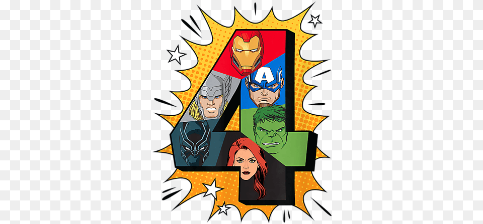 Avengers 4th Birthday, Publication, Book, Comics, Adult Png Image