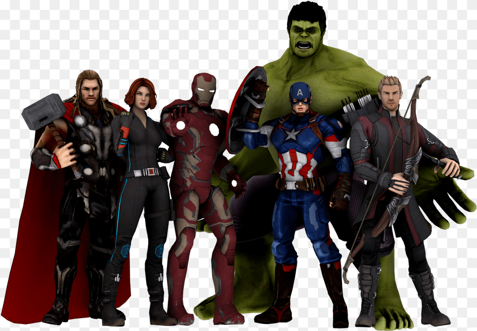 Avengers Alliance Clint Barton Thor Captain America Avengers Team, Clothing, Costume, Person, Adult Free Transparent Png