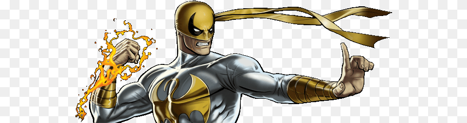 Avengers Alliance Redux Wiki Iron Fist White And Gold, Adult, Male, Man, Person Png