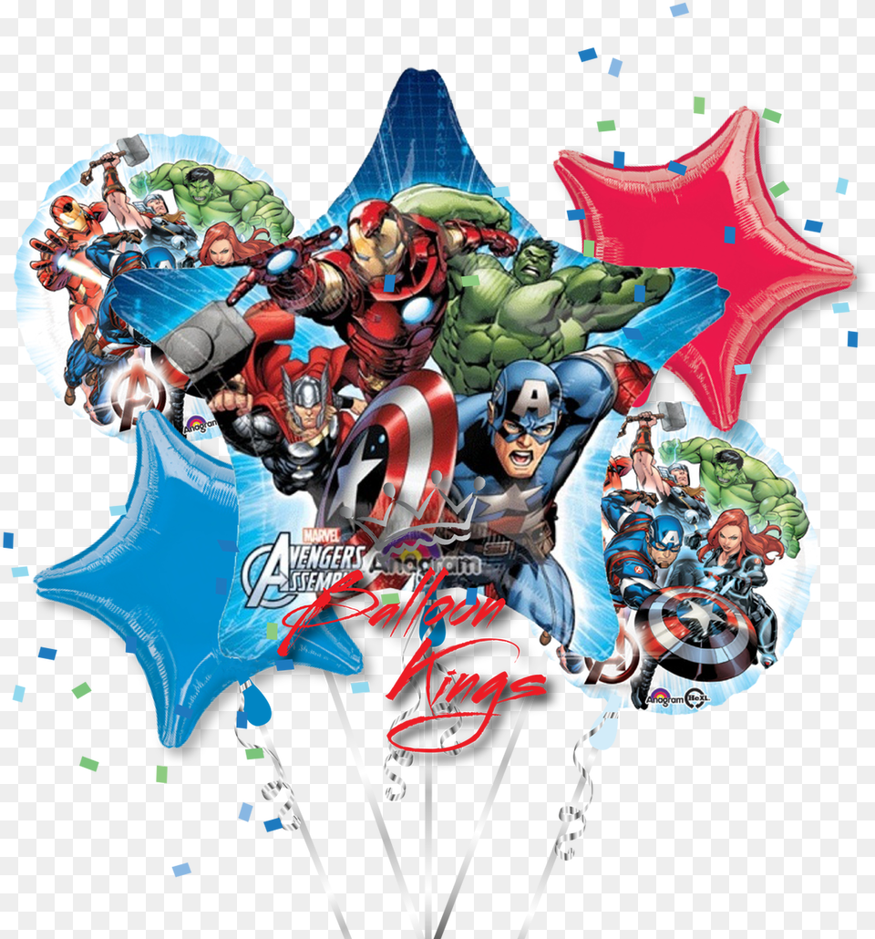 Avengers Animated Bouquet Avengers Animated Balloon Bouquet Free Png