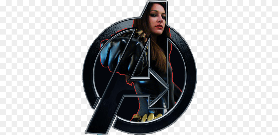 Avengers Black Widow Logo Simbolo De Los Vengadores, Adult, Female, Person, Woman Free Png