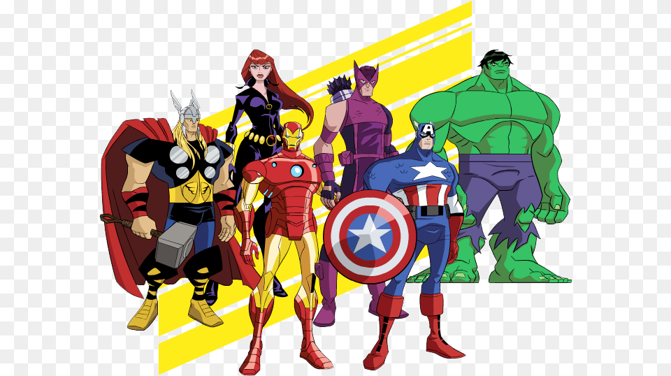 Avengers Cliparts Hulk Ironman Thor Captain America, Book, Comics, Publication, Adult Png
