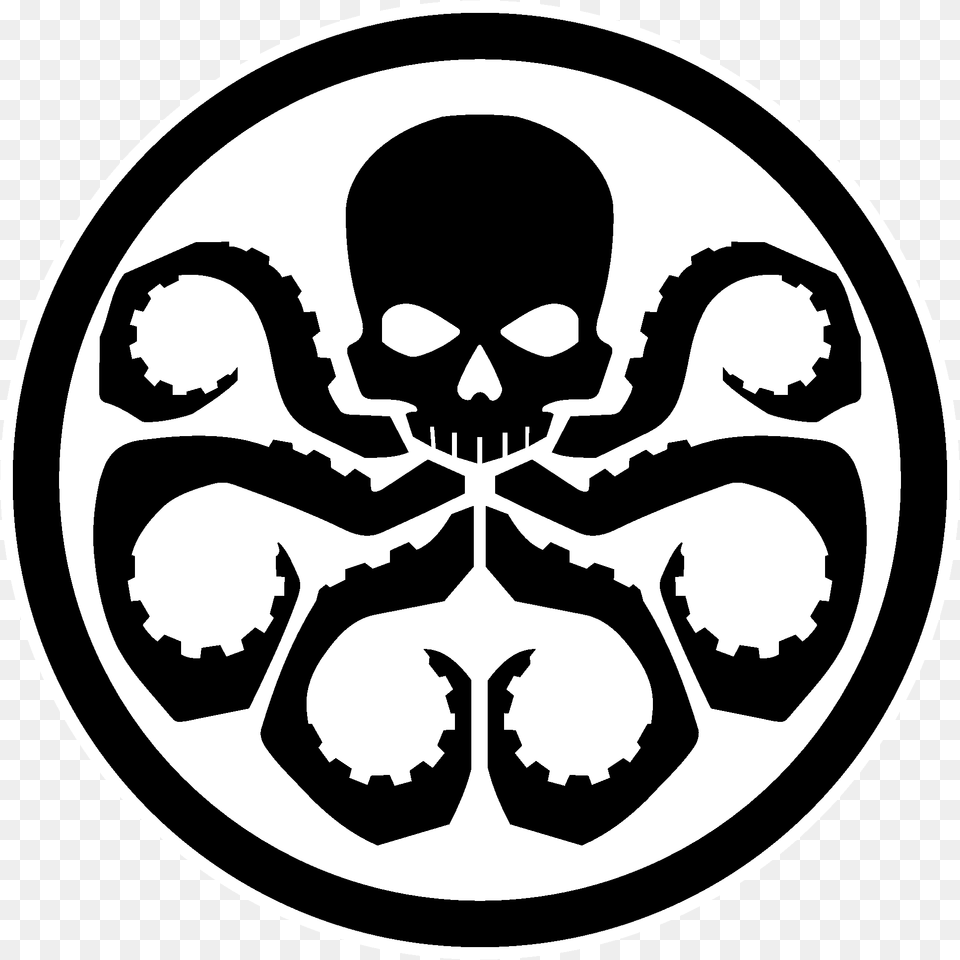 Avengers Drawing Black And White Hydra Logo Transparent, Stencil, Baby, Person, Face Png