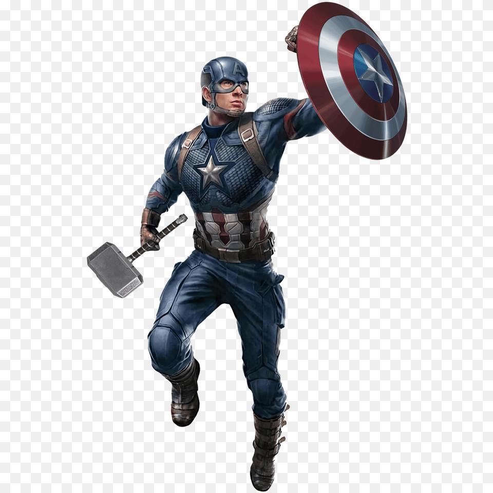 Avengers Endgame Captain America, Armor, Adult, Male, Man Free Png
