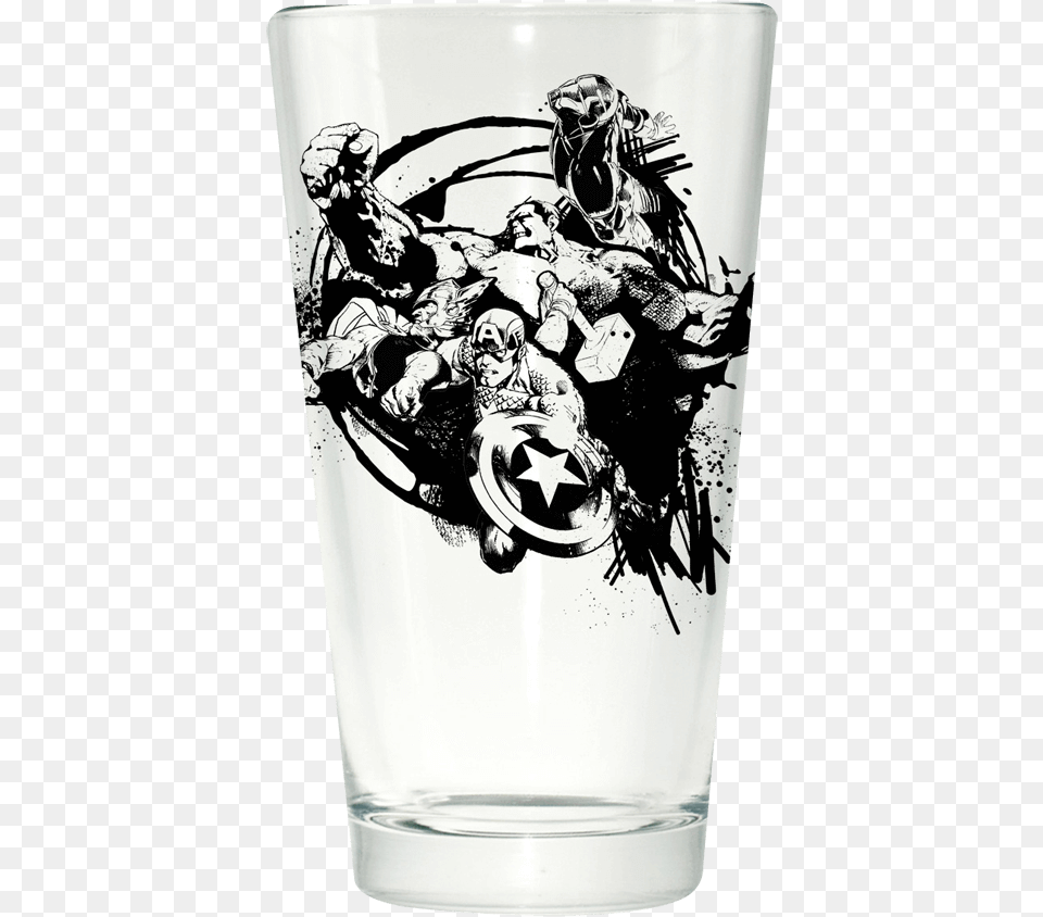 Avengers Group Circle Pint Glass Avengers Black And White, Adult, Wedding, Person, Female Free Transparent Png