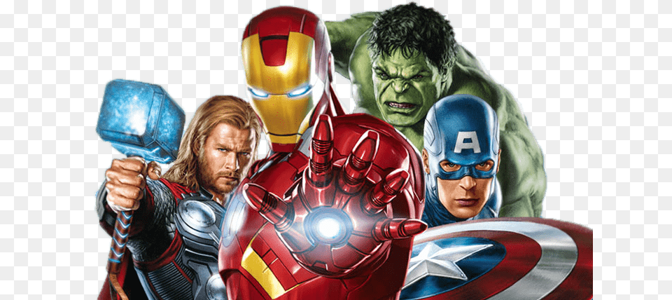 Avengers Group Close Up, Adult, Person, Man, Male Free Png Download