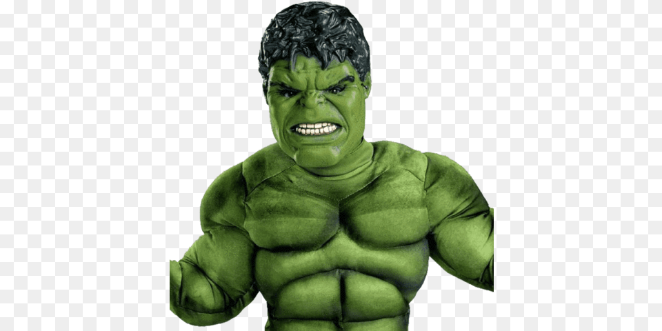 Avengers Hulk Classic Muscle Costume Incredible Hulk Costume, Alien, Baby, Green, Person Png Image