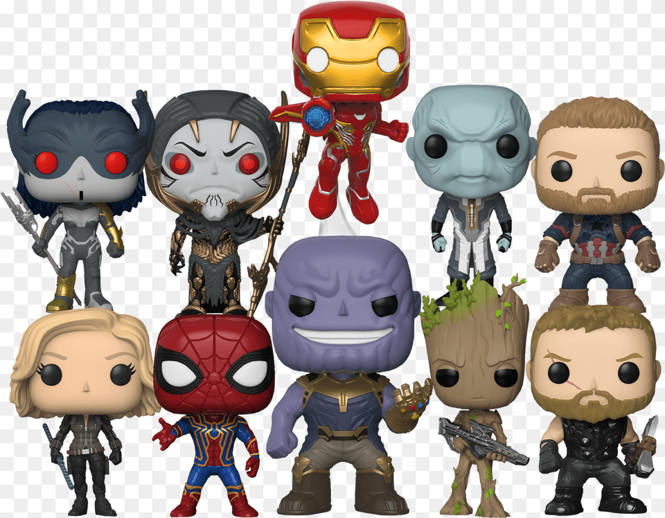 Avengers Infinity War Black Order Funko Pop, Baby, Person, Toy, Adult Free Png