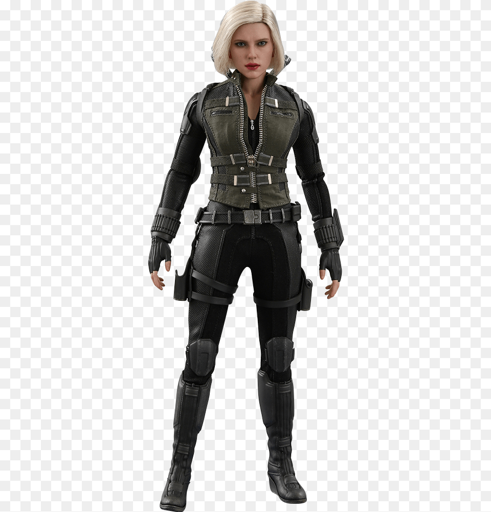 Avengers Infinity War Black Widow Hot Toys, Clothing, Coat, Costume, Person Free Png Download