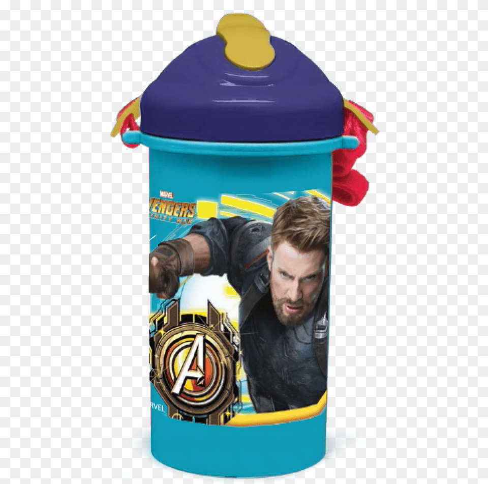 Avengers Infinity War Bottle 500 Ml Indoor Games And Sports, Adult, Male, Man, Person Free Png