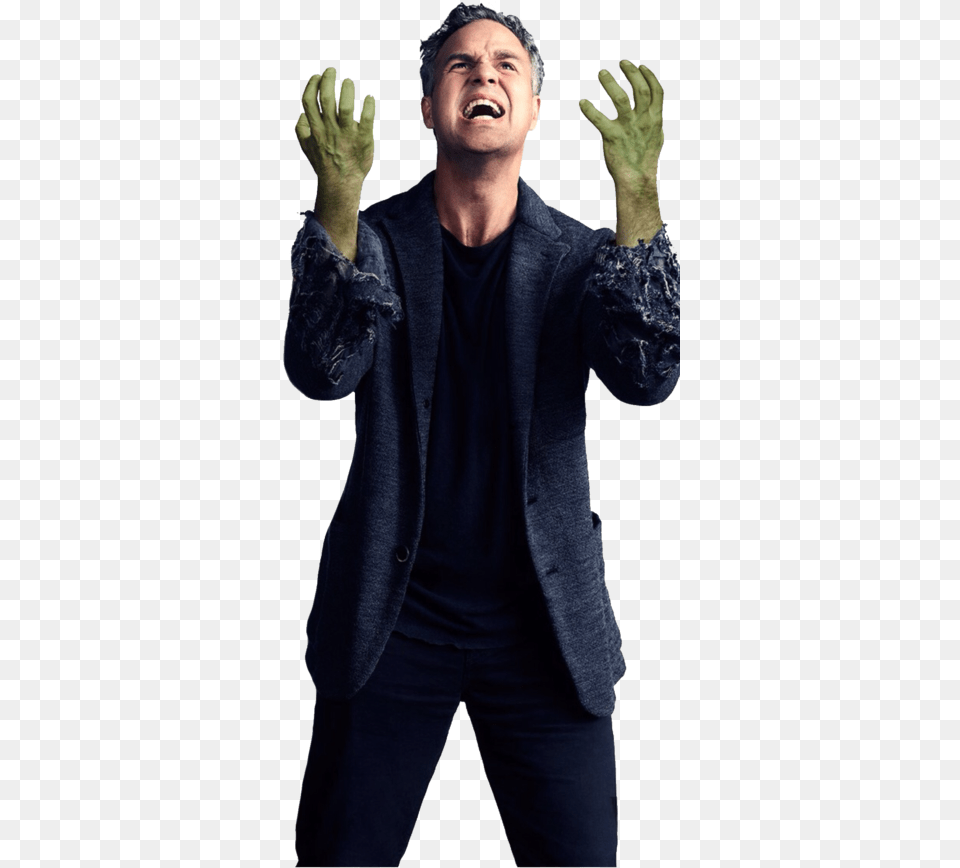 Avengers Infinity War Bruce Banner, Suit, Person, Jacket, Hand Free Transparent Png