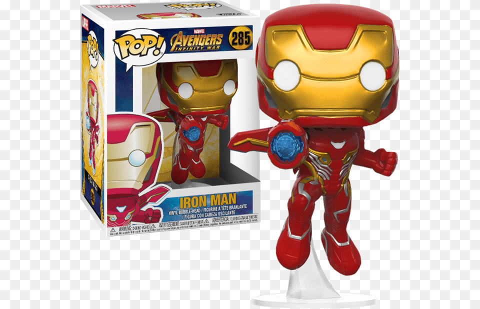 Avengers Infinity War Iron Man Pop Vinyl Figure Iron Man Infinity War Pop, Toy, Robot Png Image