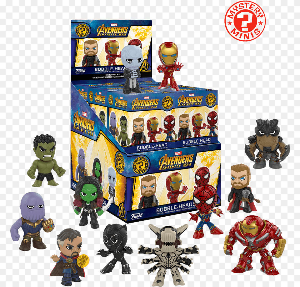 Avengers Infinity War Pop Vinyl Funko Infinity War Mystery Minis, Doll, Toy, Baby, Person Free Png Download