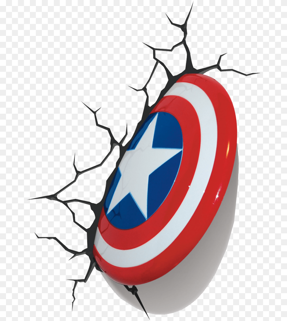 Avengers Led Wall Lights Pictures Captain America 3d Shield, Armor Free Png Download