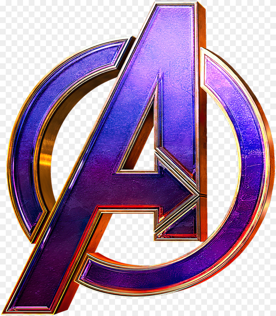Avengers Logo Amp Avengers Logo Transparent Avengers Logo, Purple, Symbol, Emblem, Text Png