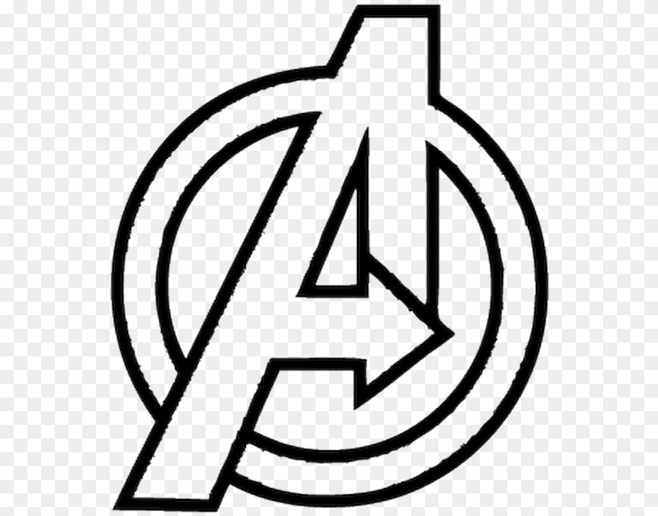 Avengers Logo White Clipart Avengers Endgame Coloring Pages, Chandelier, Lamp, Symbol, Text Png Image